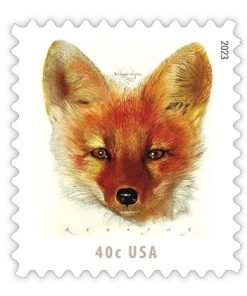 2023 40c Red Fox First-Class Postage USPS Forever Stamps 100pcs/Pack (20PCS/Booklet)