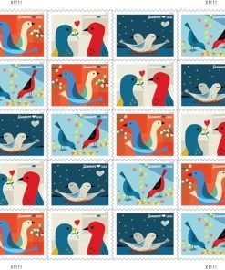 Love 2026 (Sheet of 20) Wedding First-Class Mail Forever Postage Stamps 100pcs/Pack